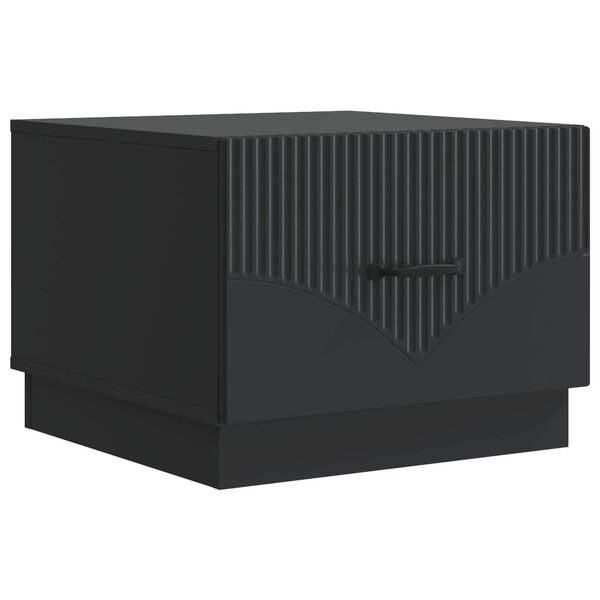 vidaXL Table basse Noir 49 x 50 x 37 cm Bois d'ingénierie