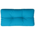 vidaXL Coussin de palette bleu clair 70x40x12 cm tissu