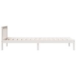 vidaXL Cadre de lit extra long sans matelas 100x210 cm bois massif pin