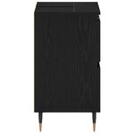 vidaXL Meuble de Lavabo de Salle de Bain Chêne noir 80 x 33 x 60 cm