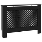 vidaXL Cache-radiateur noir 112x19x81 5 cm MDF