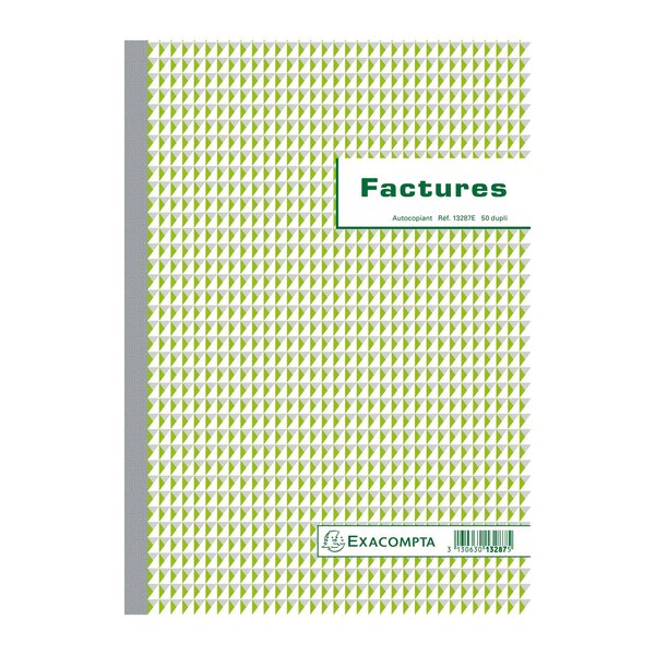 Manifold Factures 29 7x21cm 50 Feuillets Dupli Autocopiants - X 5 - Exacompta