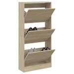 vidaXL Armoire à chaussures chêne sonoma 60x21x125 5cm bois ingénierie