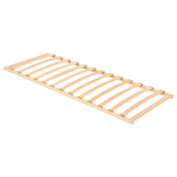 vidaXL Sommier à lattes Marron 80 x 190 cm Bois de hêtre massif