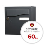 Boîte aux lettres  Préface compact Gris anthracite mat RAL 7016M