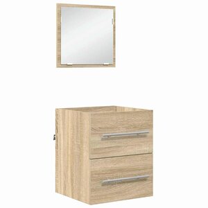 vidaXL Ensemble de mobilier de salle de bain Marron 41 x 38 5 x 48 cm