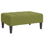 vidaXL Repose-pied Vert clair 78x56x32 cm Velours