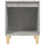 vidaXL Tables de chevet 2 Pièces Gris béton 40x35x50 cm