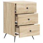 vidaXL Cabinet de chevet avec tiroir Chêne Sonoma 43 x 41 x 66 5 cm
