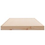 vidaXL Cadre de lit surélevé Naturel 90 x 210 cm Bois de pin massif