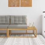 vidaXL Canapé d'extérieur en bout Blanc 115 x 83 x 73 cm Polyester