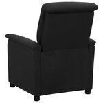 vidaXL Fauteuil de massage Noir Tissu