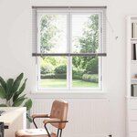 vidaXL Store de Fenêtre avec des rideaux Autre Argenté 80 x 130 cm Aluminium