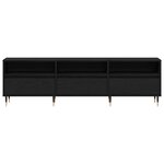 vidaXL Meuble TV Chêne noir 150 x 30 x 44.5 cm Bois d'ingénierie