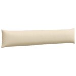 vidaXL Coussins de canapé 2 Pièces Crème 200 x 40 cm tissu