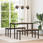 vidaXL Table de salle à manger / Table de repas MÉTAL