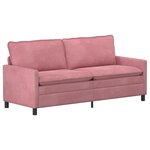 vidaXL Ensemble de Canapés 2 Pièces Rose Velours