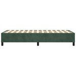 vidaXL Cadre de lit Vert foncé 80x200 cm Velours