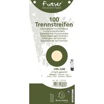 Paquet 100 Fiches Intercalaires Trapézoïdales Unies Perforées Forever - 105x240mm - Ivoire - X 6 - Exacompta