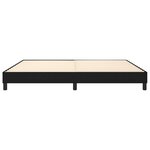 vidaXL Cadre de lit sans matelas noir 200x200 cm tissu