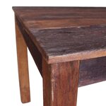 vidaXL Table à manger bois de récupération mélangé 82x80x76 cm