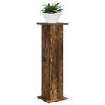 vidaXL Support de Plante 2 pc Chêne fumé 30 5 x 30 x 100 5 cm