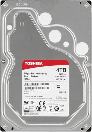 Disque Dur Toshiba X300 4To (4000Go) S-ATA (HDWE140EZSTA) Version Boîte