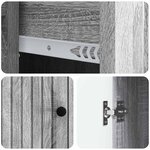 vidaXL Buffet Sonoma gris 66 x 34 5 x 90 cm Bois d'ingénierie