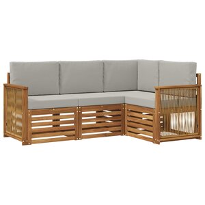 vidaXL Ensemble de canapés d'extérieur 4 pc Polyester