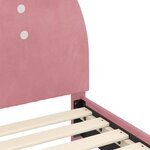 vidaXL Cadre de lit pour enfants avec tête de lit Rose 80 x 160 cm