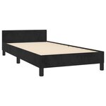 vidaXL Cadre de lit sans matelas noir 80x200 cm velours