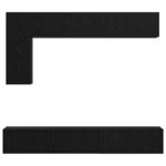 vidaXL Ensemble meuble TV 6 Pièces Chêne noir Bois d'ingénierie