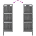 vidaXL Cabinet de Salle de Bain Mural Sonoma gris 33 x 34 5 x 60 cm