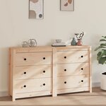 vidaXL Buffet 140x35x80 cm Bois massif de pin