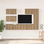 vidaXL Ensemble meuble TV 6 Pièces chêne artisanal 30 5 x 30 x 90 cm