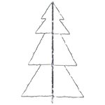 vidaXL Arbre de Noël cône 160 LED d'intérieur/d'extérieur 78x120 cm