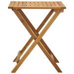vidaXL Ensemble de bistro pliable 3 Pièces et coussins bois acacia solide