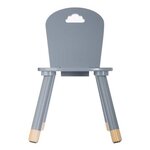 Chaise enfant DOUCEUR - Gris - L 32 x P 31,5 x H 50 cm