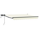 vidaXL Store rétractable manuel avec LEDs 3 x 2 5 m
