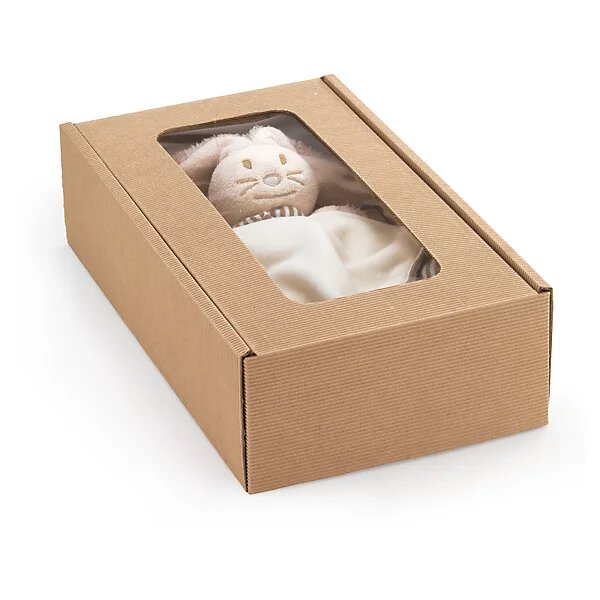 Boîte pliante avec fenêtre collection hevea 33 5 x 20 x 9 cm (lot de 10)