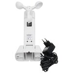 vidaXL Auvent Rétractable avec Blanc 400 × 350 cm tissu