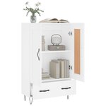 vidaXL Buffet haut blanc 69 5x31x115 cm bois d'ingénierie