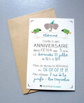 Cartes d'invitation et enveloppes 13x8 5 cm 8 pièces