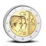 Pièce de monnaie 2 euro commémorative Belgique 2021 BU – UEBL – Légende française