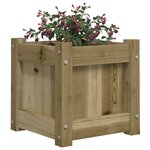 vidaXL Jardinières 2 Pièces bois de pin imprégné