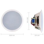 vidaXL Haut-parleurs muraux et de plafond intégrés tweeter 2 Pièces 240 W