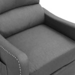 Vidaxl fauteuil de massage inclinable électrique gris clair tissu