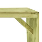 vidaXL Table de jardin 220x101 5x80 cm Bois de pin imprégné