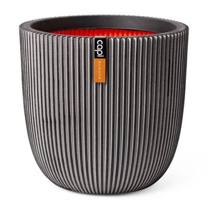 Capi Jardinière Groove 35x34 cm anthracite