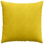 vidaXL Coussins de canapé 2 Pièces Jaune 80 x 80 cm